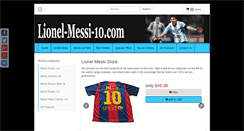 Desktop Screenshot of lionel-messi-10.com